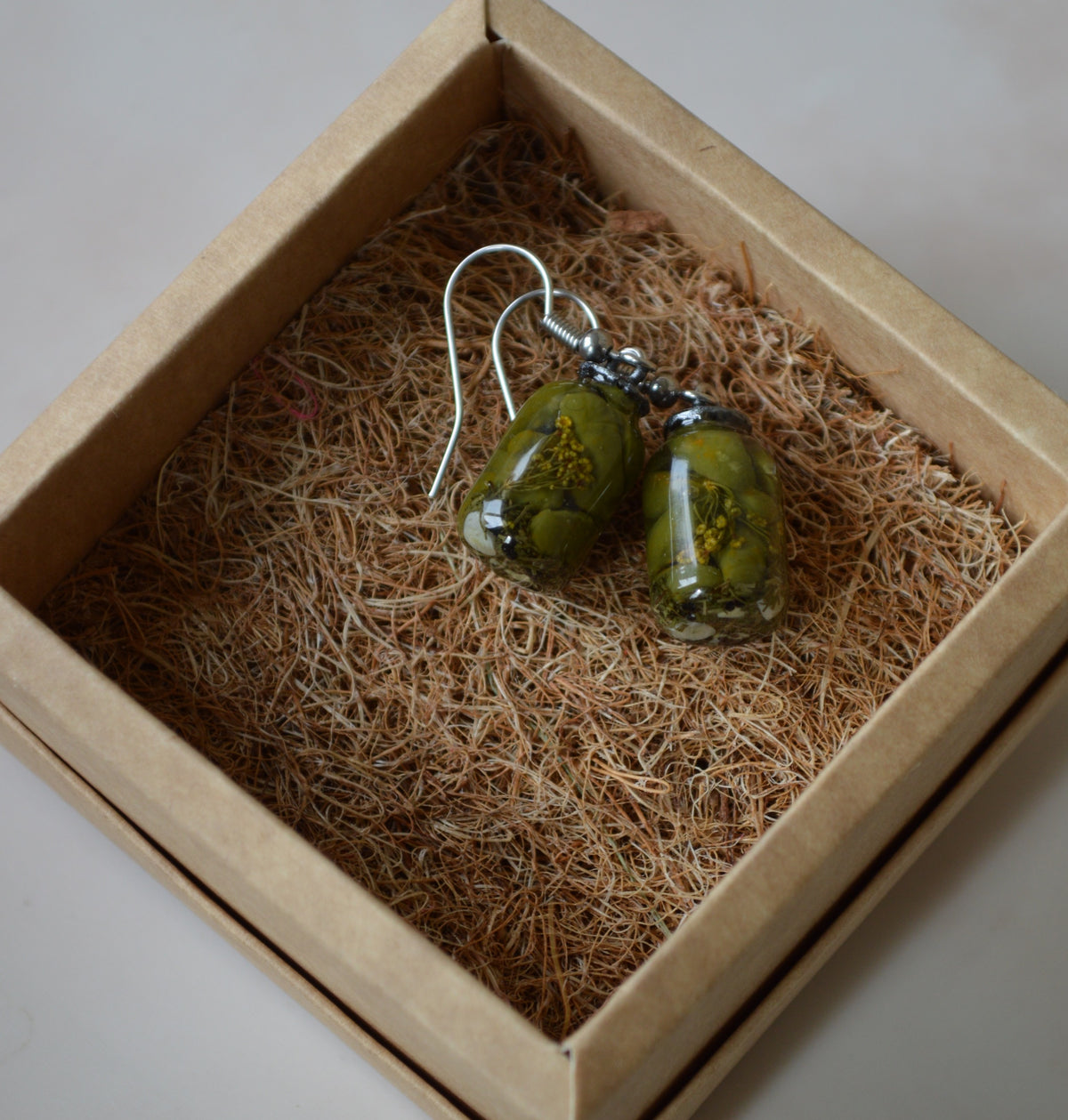 Сережки "Баночки консервації 2л"