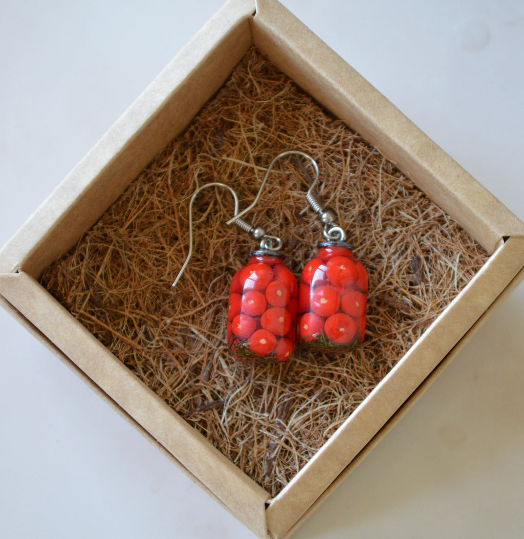 Earrings "Canning Jars"