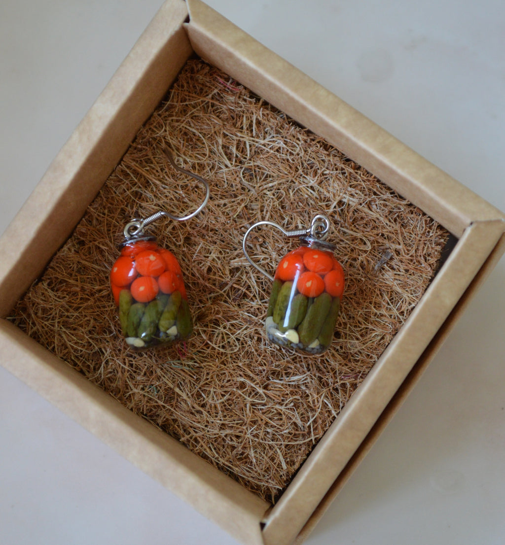 Earrings "Canning Jars"