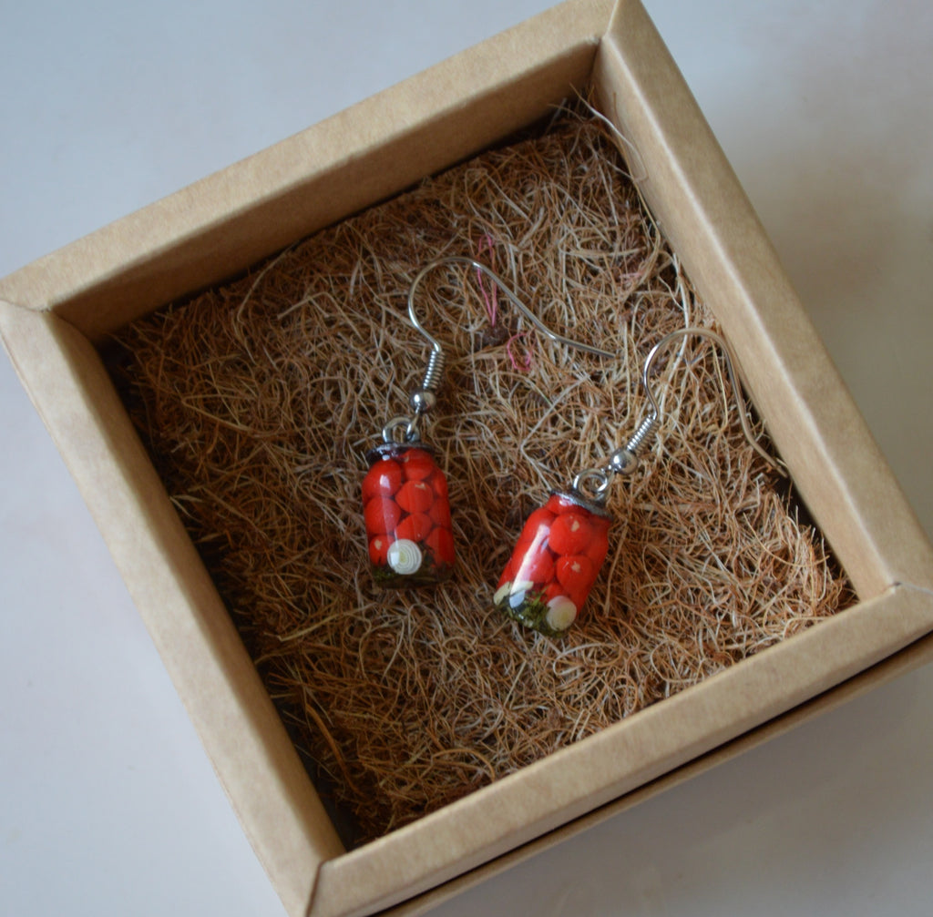 Earrings "Canning Jars"