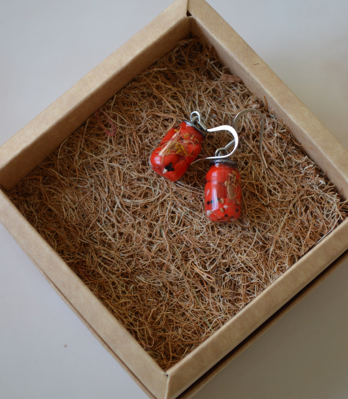 Сережки "Баночки консервації 1л"
